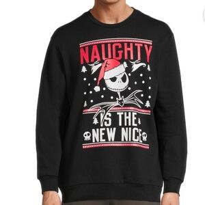 Disney Tim Burton's The Nightmare Before Christmas Fleece Sweatshirt Size Medium